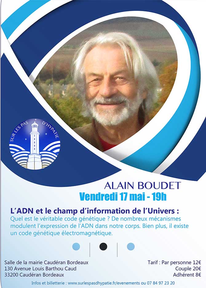 Conférence Alain Boudet Proposée par l'association Sur les pas d'Hypatie